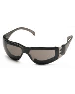 Pyramex Intruder S4120STFP Safety Glasses - Gray Frame w/ Full Foam Padding - Gray-Hardcoated Anti-Fog Lens