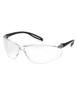 Pyramex Neshoba S9710ST Safety Glasses - Black Frame - Clear H2X Anti-Fog Lens
