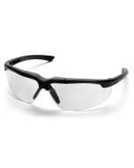 Pyramex Reatta SCH4810DT Safety Glasses - Clear H2X Anti-Fog Lens - Charcoal Frame