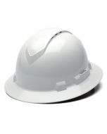 Pyramex Ridgeline HP54110V Full Brim Vented Hard Hat - 4Pt Ratchet Suspension - White