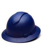 Pyramex Ridgeline HP54122 Blue Graphite Pattern Hard Hat - Full Brim - 4Pt Ratchet Suspension