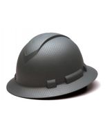 Pyramex Ridgeline HP54123 Silver Graphite Pattern Hard Hat - Full Brim - 4Pt Ratchet Suspension