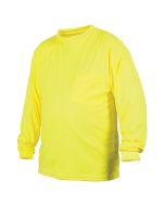 Pyramex RLTS3110NS Hi Vis Yellow Long Sleeve Safety Shirt - Non-Rated