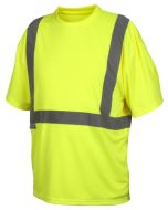 Pyramex RTS2110NP Hi Vis Yellow Safety T-Shirt - No Pocket - Type R - Class 2