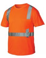 Pyramex RTS2120 Hi Vis Orange Safety T-Shirt - Type R - Class 2