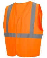 Pyramex RVHL2920 Hi Vis Orange Economy Safety Vest - Solid - Type R - Class 2