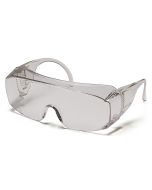 Pyramex S510SJ Solo Jumbo Safety Glasses - (Fits Over Prescription Glasses) - Clear Frame - Clear Lens 
