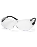 Pyramex S7510STJ OTS XL Safety Glasses - Black Temples - Clear Anti-Fog Lens