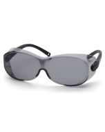 Pyramex S7520SJ OTS XL Safety Glasses - Black Temples - Gray Lens