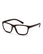 Pyramex SB10710D Conaire Safety Glasses - Black Frame - Clear Lens - W/ Removable Side Shields 