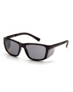 Pyramex SB10720D Conaire Safety Glasses - Black Frame - Gray Lens - W/ Removable Side Shields 