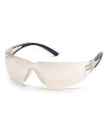 Pyramex SB3680S Cortez Safety Glasses - Black Temples - Indoor/Outdoor Mirror Lens