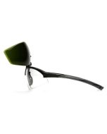 Pyramex SB4960STP Onix Plus Safety Glasses - Black Frame - Clear Anti-Fog Bottom Lens / 3.0 IR Filter Flip Lens