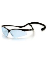Pyramex SB6360SP PMXTREME Safety Glasses - Black Frame - Infinity Blue Lens with Cord