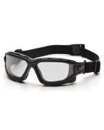 Pyramex SB7010SDNT I-Force Slim Safety Glasses - Black Frame - Clear Anti-Fog Lens