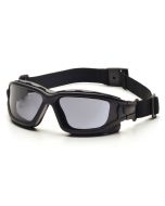 Pyramex SB7020SDNT I-Force Slim Safety Glasses - Black Frame - Gray Anti-Fog Lens
