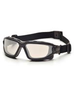 Pyramex SB7080SDNT I-Force Slim Safety Glasses - Black Frame - Indoor/Outdoor Mirror Anti-Fog Lens