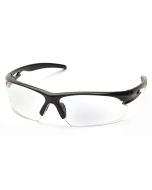 Pyramex SB8110DT Ionix Safety Glasses - Black Frame - Clear Anti-Fog Lens - (CLOSEOUT)