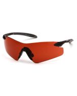 Pyramex SB8835S Intrepid II Safety Glasses - Black / Gray Frame - Sun Block Bronze Lens - (CLOSEOUT)