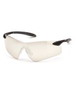Pyramex SB8880S Intrepid II Safety Glasses - Black / Gray Frame - Indoor/Outdoor Mirror Lens - (CLOSEOUT)