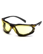 Pyramex SB9330ST Proximity Safety Glasses - Black Frame - Amber Lens