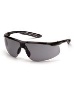 Pyramex SBG10520DTM Flex-Lyte Safety Glasses - Black Frame - Gray Anti-Fog Lens 