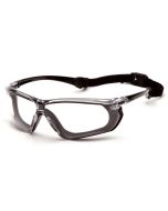 Pyramex SBG10610DT Crossovr Safety Glasses - Black Frame - Clear Anti-Fog Lens 