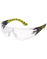 Pyramex SBGR9610S Endeavor Plus Dielectric Safety Glasses - Black/Green Frame - Clear Lens