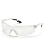 Pyramex SG6510ST Achieva Safety Glasses - Gray Temples Frame - Clear Anti-Fog Lens - (CLOSEOUT)
