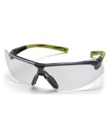Pyramex SGR4910ST Onix Safety Glasses - Hi Vis Green Frame - Clear Anti-Fog Lens 