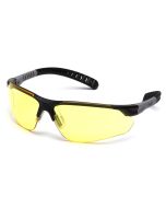 Pyramex Sitecore SBG10130D Safety Glasses - Black / Gray Frame - Amber Lens