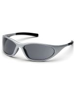Pyramex Zone II SS3320E Safety Glasses - Silver Frame - Gray Lens 