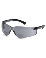 Pyramex Ztek S2520R25 Reader Safety Glasses - Gray Bifocal Lens - 2.5+ Mag