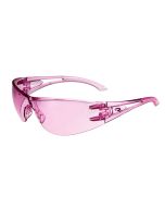 Radians Optima OP6767ID Safety Glasses Pink Lens Pink Temples