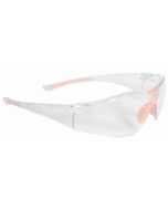 Radians SO1P-10 Sonar Safety Glasses - Clear Lens - Pink Temples - (CLOSEOUT)
