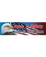 Safety Banners: Pride In Safety Pride In Your Work - 28" x 8' 