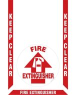 Slip-Gard Floor Marking Kit - Keep Clear - Fire Extinguisher