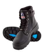 Steel Blue Argyle Zip 6" Work Boots - Steel Toe