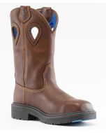 Steel Blue Heeler Waterproof 10" Square Toe Work Boots, TPU, Steel Toe, Wellington