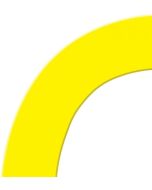 Tough Mark HD Floor Marking Shapes: 90 Deg Curve Corner - 5-1/2" x 6" - Yellow