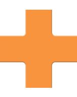 Tough Mark HD Floor Marking Shapes: Quad Corner - 6" x 6" - Orange