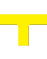 Tough Mark HD Floor Marking Shapes: T-Corner - 6" x 6" - Yellow