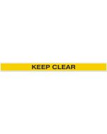 Tough Mark HD Printed Message Strips - 4" x 48" - KEEP CLEAR