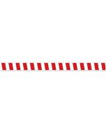 Tough Mark HD Printed Message Strips - 4" x 48" - RED / WHITE STRIPES