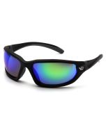 Venture Gear Ocoee VGSB157TB Safety Glasses - Black Frame - Green Mirror Anti Fog Lens - (CLOSEOUT)