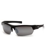 Venture Gear Tensaw VGSB370T Safety Glasses Black Frame Silver Mirror Anti-Fog Lens - (CLOSEOUT)