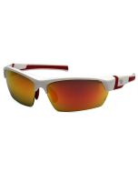 Venture Gear Tensaw VGSWR355T Safety Glasses White Frame Sky Red Mirror Anti Fog Lens