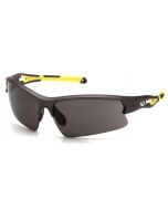 Venture Gear VGSGMV1620T Monteagle Safety Glasses - Gray Anti-Fog Lens - Gun Metal/Hi-vis Yellow Frame 