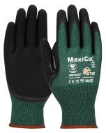 ATG 44-304 MaxiCut Oil Seamless Knit Engineered Yarn Glove with Nitrile Coated MicroFoam Grip on Palm & Fingers - Dozen