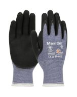 ATG 44-504 MaxiCut Oil Seamless Knit Engineered Yarn Glove with Nitrile Coated MicroFoam Grip on Palm & Fingers - Dozen